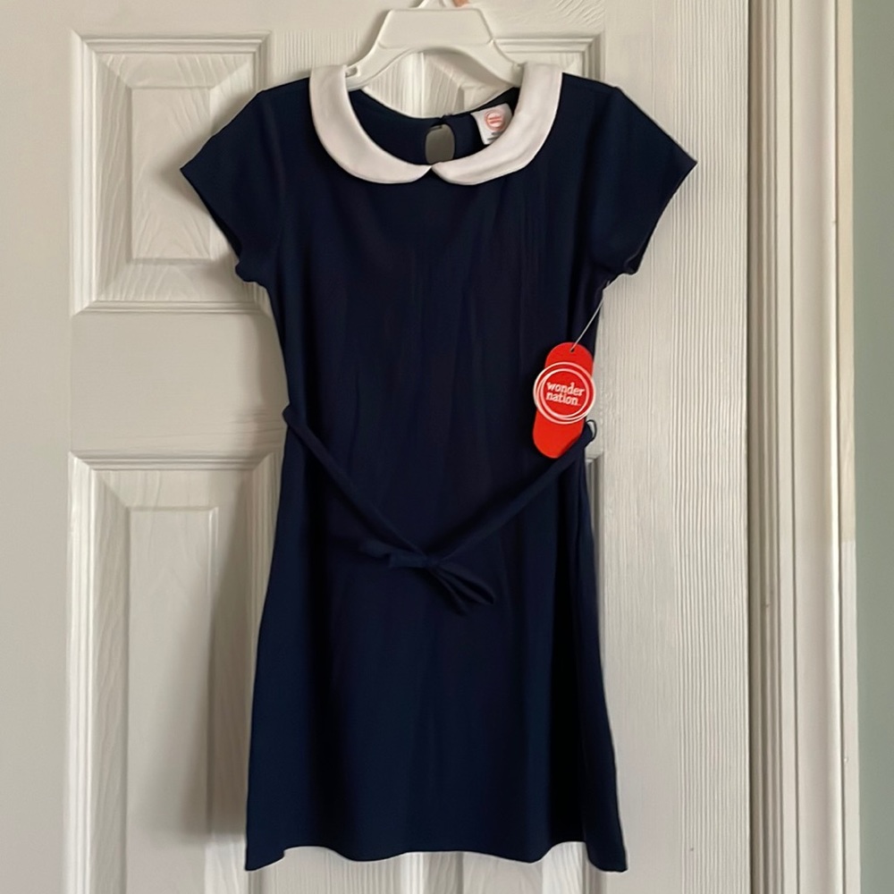 Navy short sleeve dress!